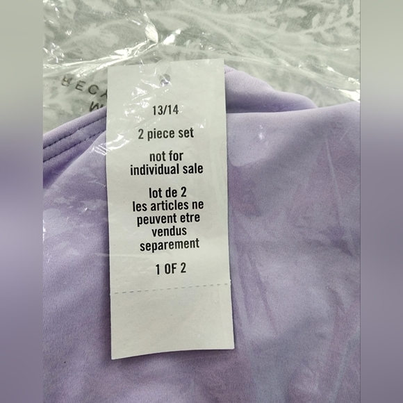 NEW! Abercrombie Kids Braided Triangle Cinched Two-piece Swimsuit, Size 13/14 - Picture 8 of 9